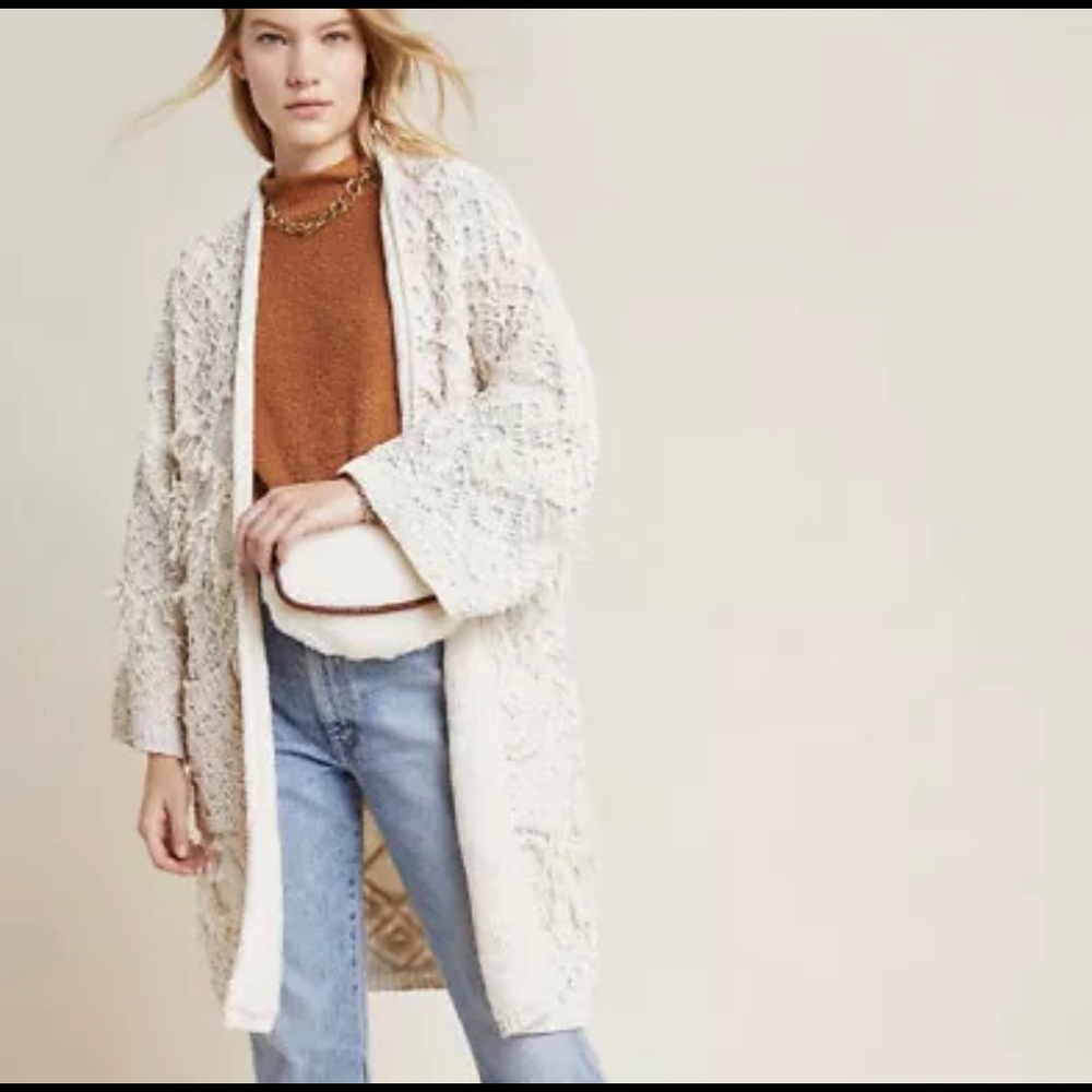 COPY - Anthropologie Akemi & Kim Fringed Cardigan
